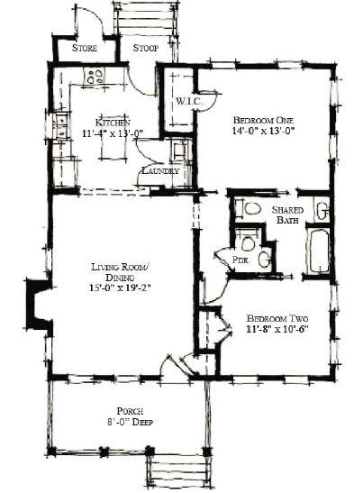 Birchriver Cottage House Floor Plan