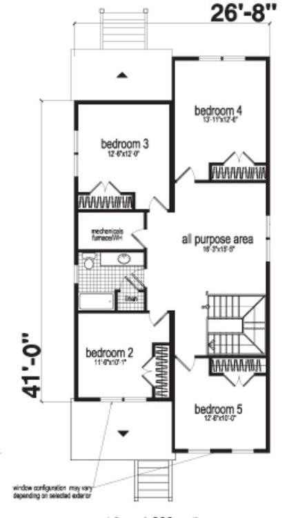 Havenwood | 2493 Square Foot Two Story Floor Plan