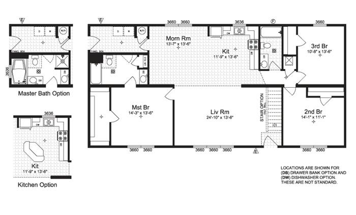 Palisade | 1725 Square Foot Ranch Floor Plan