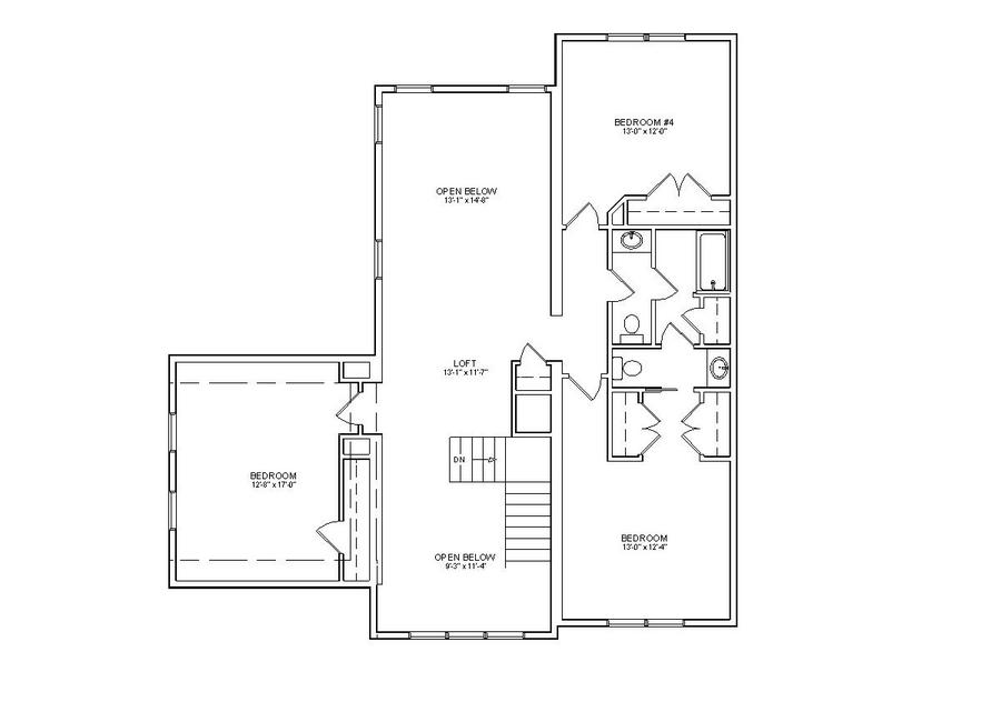 Abbeville 3236 Square Foot Ranch Floor Plan