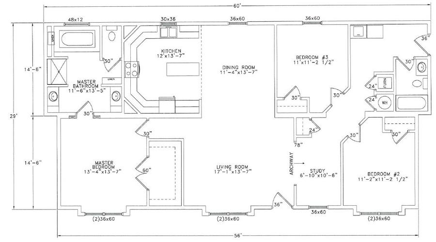 Emery | 1682 Square Foot Ranch Floor Plan