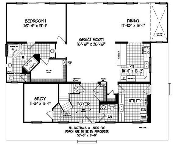 Belize | 2950 Square Foot Cape Floor Plan