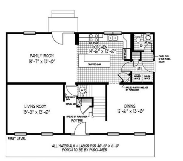 Manchester MK | 2200 Square Foot Two Story Floor Plan