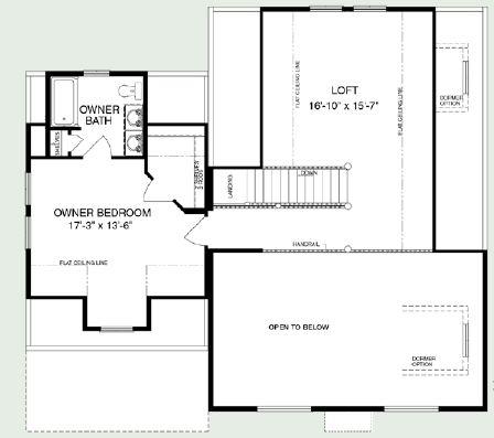 Cedar Ridge (Plan A) | 2428 Square Foot Cape Floor Plan
