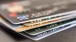 credit card stack