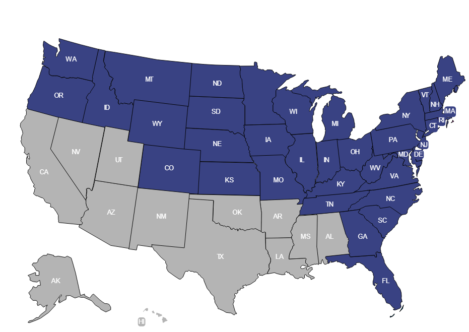 Where We Build Map as of 12-26-2024